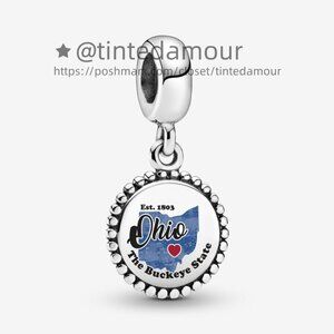 Pandora Ohio Map Dangle Charm